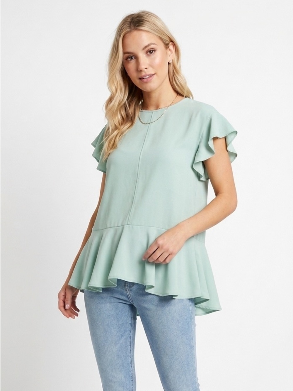 Zara Woman ruffle top size xsmall new with tags